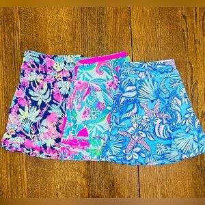 LIKE NEW Lilly Pulitzer 3 Pc Luxletic Skirts